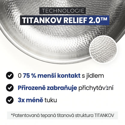 Pánev ze 100% čistého titanu pro kuchyni bez toxinů